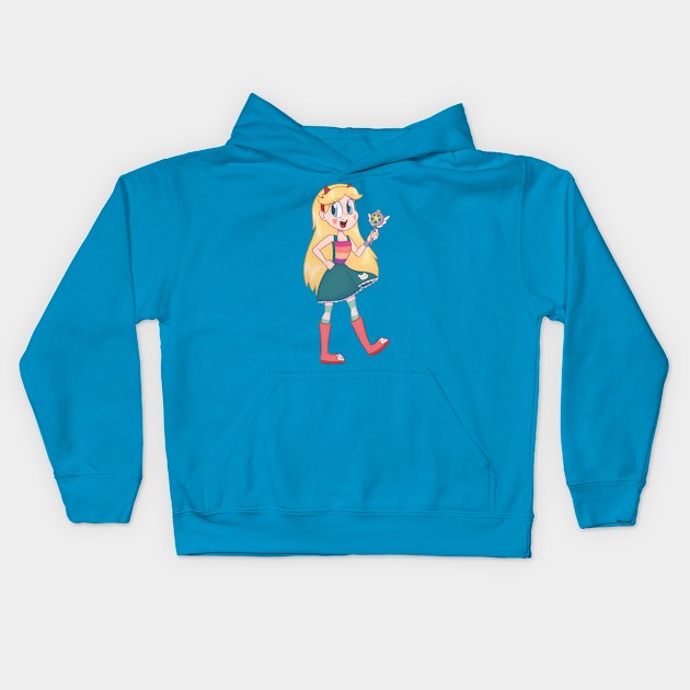 A Shinning Star Kids Hoodie by Imaplatypus